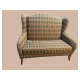 LARGE WINGED HIGH BACK SETTEE