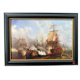 PRINT ON CANVAS OF SHIP BATTLES