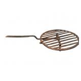18TH CENT. HAND FORGED IRON ROTATING TRIVET