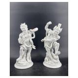 2 FITZ AND FLOYD CHINESE WARRIOR PORCELAIN