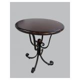 CHERRY IRON BASE END TABLE