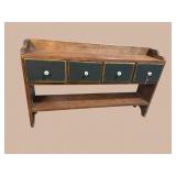 PRIMITIVE 4 DRAWER BENCH