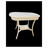 ANTIQUE WICKER OVAL TABLE