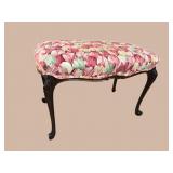 MAHOGANY FRENCH OVERSIZED STOOL