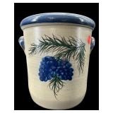 ROWE POTTERY BLUE MARK HANGING BERRIES STONEWARE