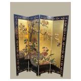 ORIENTAL COROMANDEL 4 PANEL SCREEN