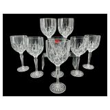 SET OF 8 MARQUIS BY WATERFORD CRYSTAL GOBLETS
