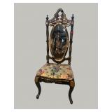 ANTIQUE MIRRORED ORIENTAL MOTHER OF PEARL HIGH
