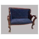 ANTIQUE MAHOGANY EMPIRE SETTEE