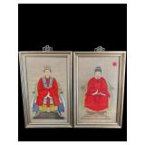 2 ANTIQUE ORIENTAL PAINTINGS ON PAPER
