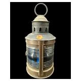 BLUE NATIONAL SHIP LANTERN