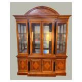 MONUMENTAL REGENCY STYLE CHERRY CHINA CLOSET