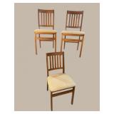 LOT OF 3 MCM FOLDING CHAIRS