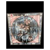 FLORAL STAINED GLASS WINDOW