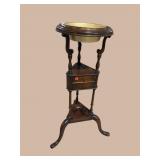 MAHOGANY WIG STAND