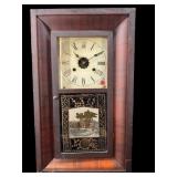 ANTIQUE JEROME & CO THIRTY HOUR OGEE CLOCK