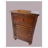 BASSET LOUVRE DOOR CABINET WITH SLIDE