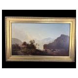 SIGNED W.S.YOUNG 1867 VIRGINIA ARTIST OIL ON