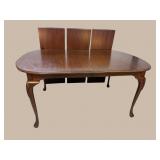 HARDEN SOLID CHERRY QUEEN ANNE DINING ROOM TABLE