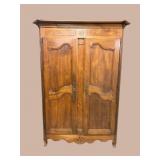 18TH CENT. COUNTRY FRENCH PEGGED 2 DOOR ARMOIRE
