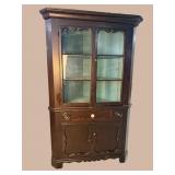ANTIQUE PINE 2 PC CORNER CUPBOARD