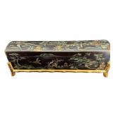 LARGE CHINOISERIE DECORATED BOX