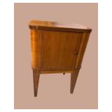 WALNUT ART DECO 1 DOOR STAND