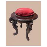 SOLID MAHOGANY ROUND STOOL