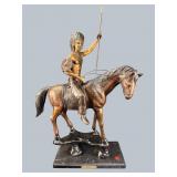 LARGE BRONZE INDIAN TITLED ACHIEVE