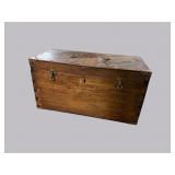 OAK TOOL BOX, ANTIQUE