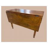 ANTIQUE 19TH CENT. PINE DROP LEAF TABLE