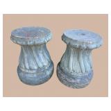 2 LARGE CONCRETE PEDESTALS