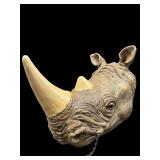 FIBERGLASS WALL MOUNT RHINO HEAD