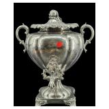 GRAND ELKINGTON CIRCA 1850S SILVERPLATED SAMOVAR