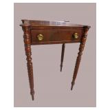 19TH CENT. 1 DRAWER MAHOGANY STAND