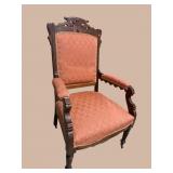 WALNUT VICTORIAN ARMCHAIR