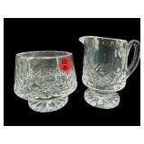 WATERFORD CRYSTAL LISMORE CREAMER & SUGAR BOWL