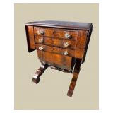 19th CENT. DROPSIDE MAHOGANY STAND