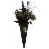 MAITLAND SMITH HEAVY METAL LARGE WALL PLANTER