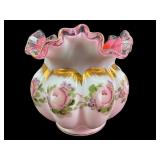 FENTON HAND PAINTED CHARLTON COLLECTION PEACH