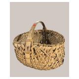 ANTIQUE LARGE SPLIT OAK BASKET