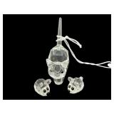 3 PC SWAROVSKI CRYSTAL FIGURES