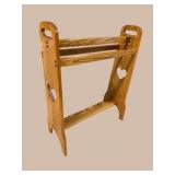 OAK QUILT RACK