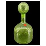 MCM GREEN BUBBLE DECANTER WITH STOPPER