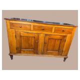 19TH CENT. PEGGED SIDEBOARD