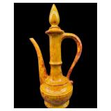 SIGNED FRANCES H MCNAUGHTEN CERAMIC EWER WITH LID