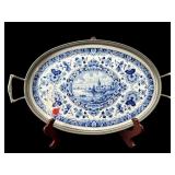 BLUE DELFTS HANDWERK HOLLAND PORCELAIN SERVING