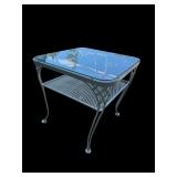 IRON GLASS TOP TABLE
