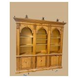 MONUMENTAL PINE OPEN BOOKCASE