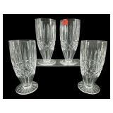 SET OF 4 WATERFORD CRYSTAL MAEVE ICED TEA GLASSES
